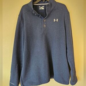 XL Navy Under Armour Storm Pullover